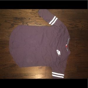 Nike Just Do it Quarter Sleeve M Purple